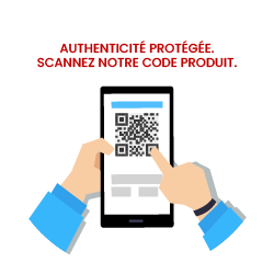 Authenticité protégée scannez le code QR de notre produit