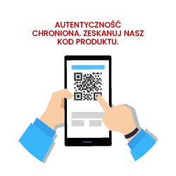 Autentyczność chroniona poprzez zeskanowanie kodu QR produktu